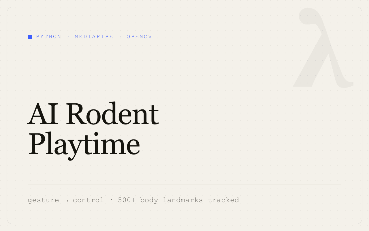 AI Rodent Playtime