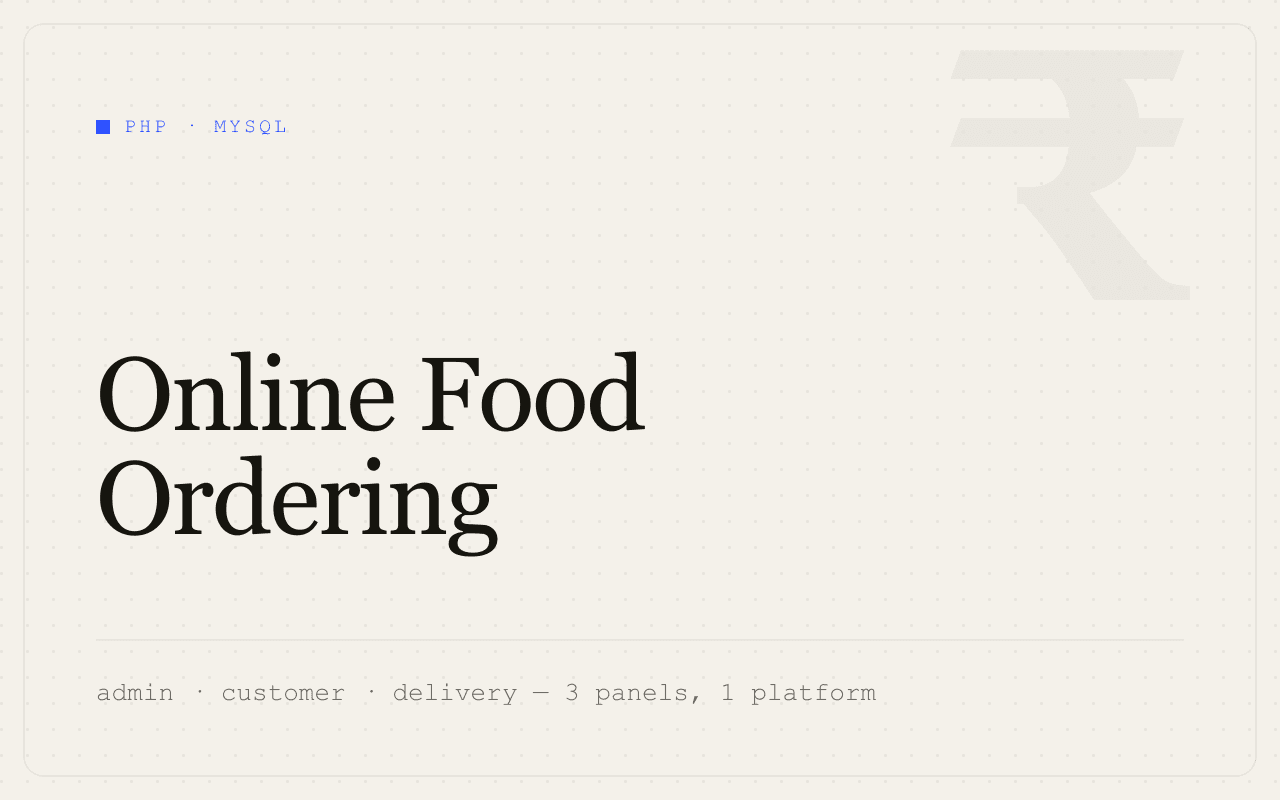Online Food Ordering