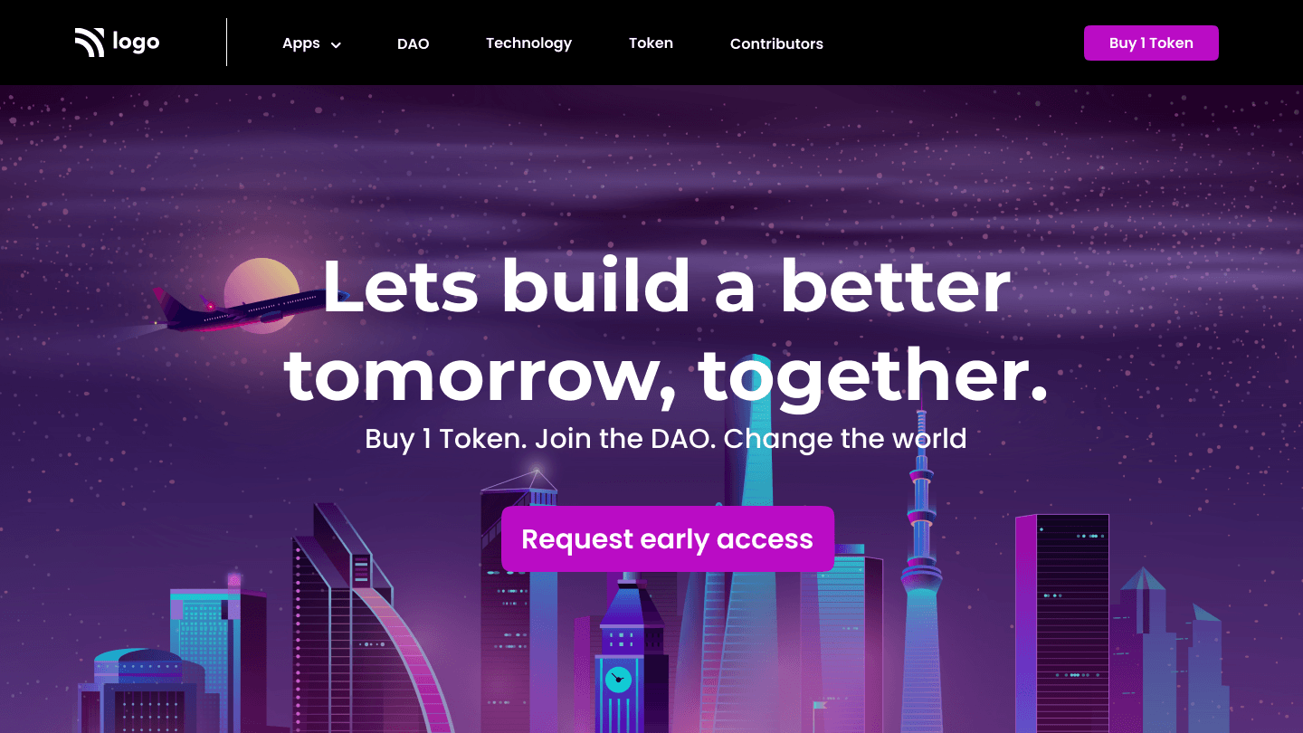 Crypto Landing page