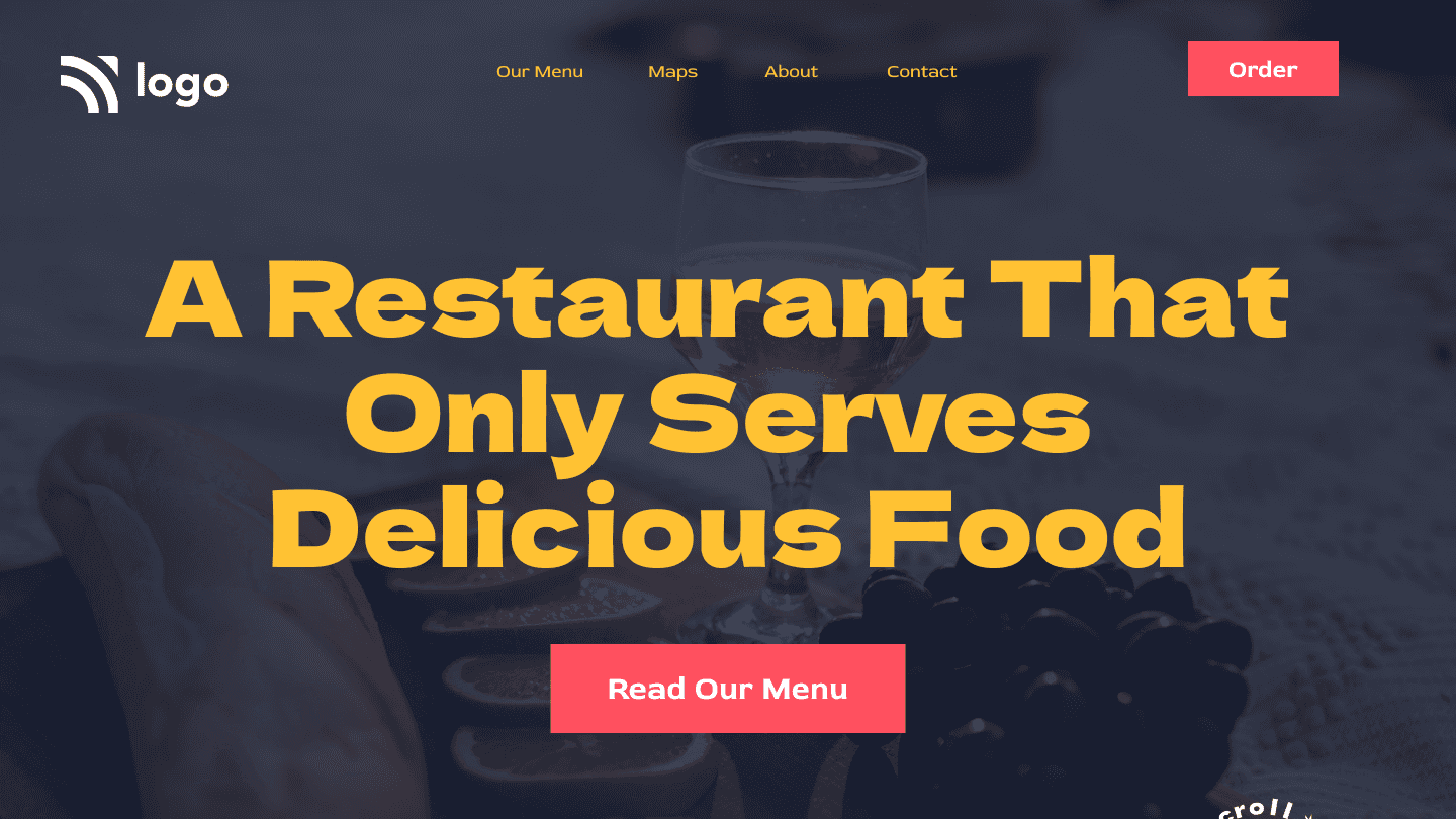 Food Restaurant Home Page