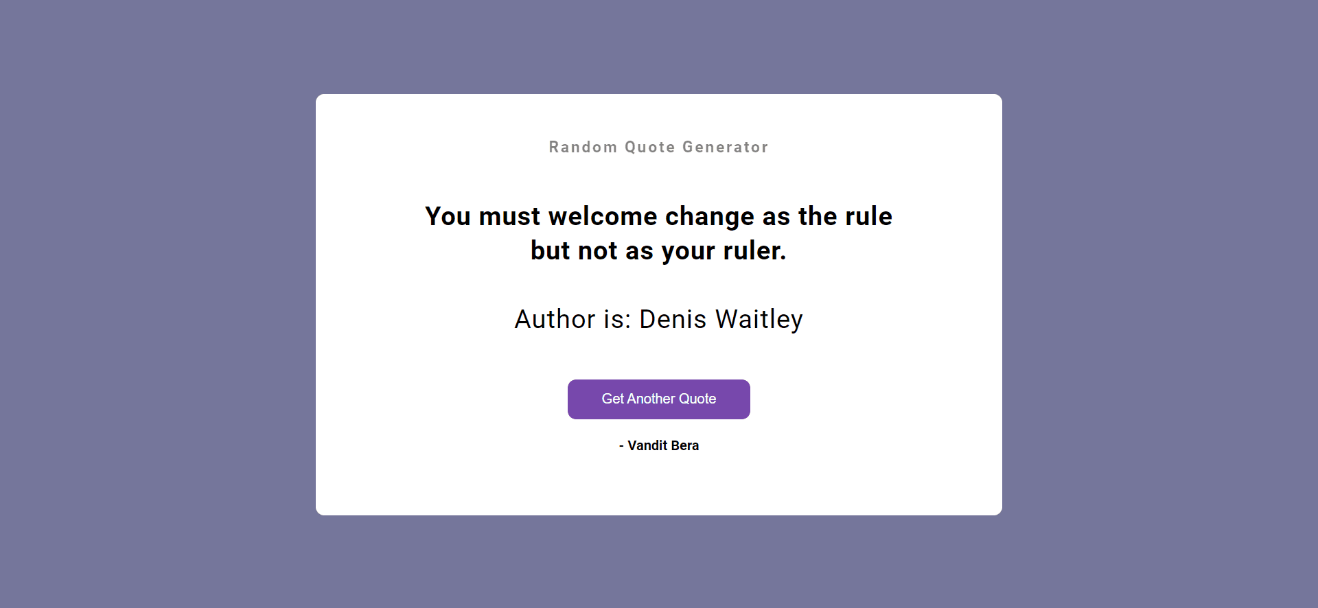 Quote Generator