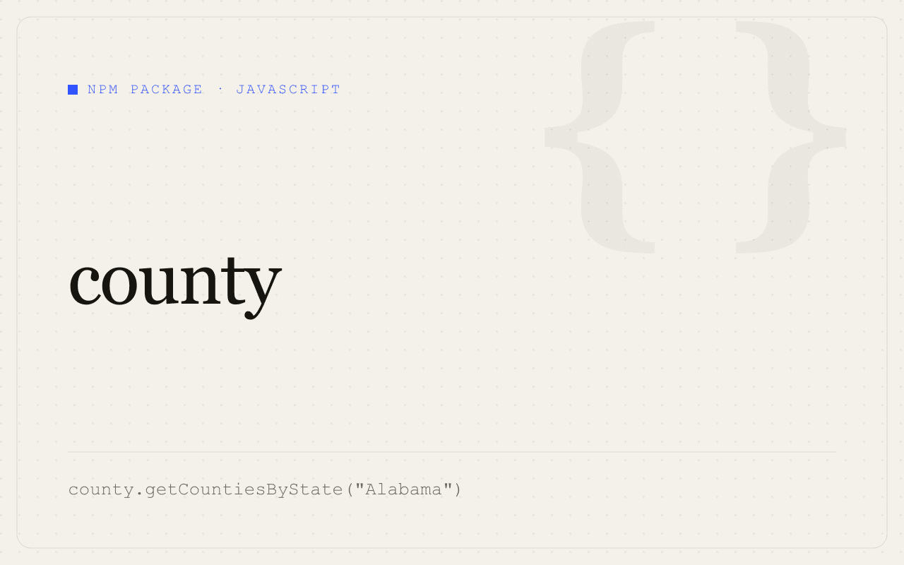 county